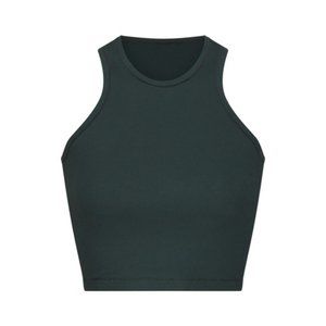 Skims Soft Lounge Racer Tank in Cypress